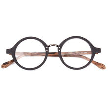 Load image into Gallery viewer, 45mm Wood Frame Round Optical Handmade Vintage Retro Eyeglass Frames Spectacles RX