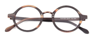 45mm Wood Frame Round Optical Handmade Vintage Retro Eyeglass Frames Spectacles RX