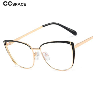 48286 Cat Eye Anti Blue Light Optical Glasses Frames Metal Women Men TR90  Computer Eyeglasses