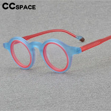 Load image into Gallery viewer, 56916  Scrub Colorful Acetate Glasses Frame Lady Colorful Round Clear Eyewear Men Anti Blue Light Computer Glasses