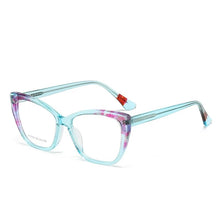 Load image into Gallery viewer, 56940 Retro Acetate Spectacle Frame Lady   Spring Hinge Prescription Spectacles Frame Universal Square Glasses Frame