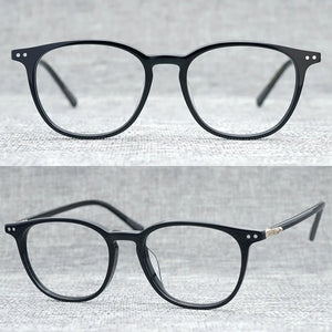 Acetate Square Glasses Frame Women Men 2020 Vintage Transparent Clear Eye Glasses Optical Prescription Eyeglasses Frames Eyewear