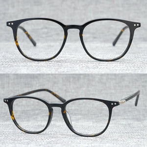 Acetate Square Glasses Frame Women Men 2020 Vintage Transparent Clear Eye Glasses Optical Prescription Eyeglasses Frames Eyewear