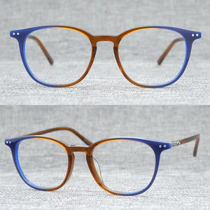 Acetate Square Glasses Frame Women Men 2020 Vintage Transparent Clear Eye Glasses Optical Prescription Eyeglasses Frames Eyewear