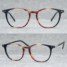 Load image into Gallery viewer, Acetate Square Glasses Frame Women Men 2020 Vintage Transparent Clear Eye Glasses Optical Prescription Eyeglasses Frames Eyewear