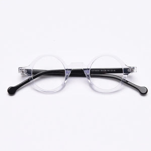 Acetate Transparent Clear Glasses Frame Women Men Vintage Round Eye Glasses Optical Myopia Eyeglasses Frames Eyewear Spectacles