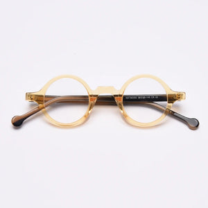 Acetate Transparent Clear Glasses Frame Women Men Vintage Round Eye Glasses Optical Myopia Eyeglasses Frames Eyewear Spectacles