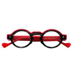 Acrylic Glasses Frame 2024 In Retro Round Men And Women Glasses Frame Personalized Two-color  Optical Prescription Frame 23210