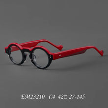 Carica l&#39;immagine nel visualizzatore di Gallery, Acrylic Glasses Frame 2024 In Retro Round Men And Women Glasses Frame Personalized Two-color  Optical Prescription Frame 23210