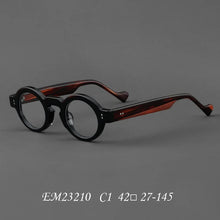 Carica l&#39;immagine nel visualizzatore di Gallery, Acrylic Glasses Frame 2024 In Retro Round Men And Women Glasses Frame Personalized Two-color  Optical Prescription Frame 23210