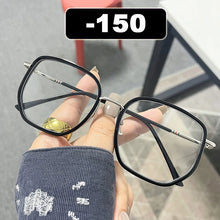 Load image into Gallery viewer, Ahora Retro Oversized Finished Myopia Glasses Frame With Diopters for Women Men Ins Style Square Large Frame Spectacles Frames