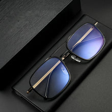 Load image into Gallery viewer, Aluminum Square Glasses Frame Men Titanium Vintage Anti Blue Light Glasses Women Optical Myopia Eyeglasses Frames Clear Eyewear