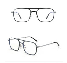 Load image into Gallery viewer, Aluminum Square Glasses Frame Men Titanium Vintage Anti Blue Light Glasses Women Optical Myopia Eyeglasses Frames Clear Eyewear