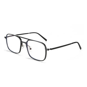 Aluminum Square Glasses Frame Men Titanium Vintage Anti Blue Light Glasses Women Optical Myopia Eyeglasses Frames Clear Eyewear