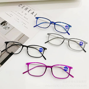 Anti-Blue Light Reading Glasses Men Women Square Frame Optical Computer Eye Glasses Ultralight Presbyopia Eyewear +1.0 To +4.0