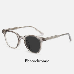 Anti Blue Light TR90 Circular Insert Frames Men Women Optical Prescription Glasses Photochromic  Computer Eyeglasses