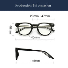 Load image into Gallery viewer, Anti Blue Light TR90 Circular Insert Frames Men Women Optical Prescription Glasses Photochromic  Computer Eyeglasses