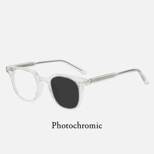 Anti Blue Light TR90 Circular Insert Frames Men Women Optical Prescription Glasses Photochromic  Computer Eyeglasses