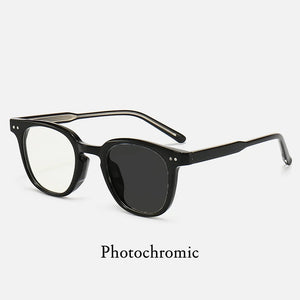 Anti Blue Light TR90 Circular Insert Frames Men Women Optical Prescription Glasses Photochromic  Computer Eyeglasses