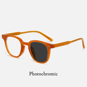 Anti Blue Light TR90 Circular Insert Frames Men Women Optical Prescription Glasses Photochromic  Computer Eyeglasses