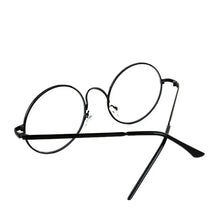 Load image into Gallery viewer, Anti blue Unisex Women Men Retro Round Metal Frame Clear Lens Glasses UV 400 silver gold anti-radiation Nerd Spectacles Eyeglass