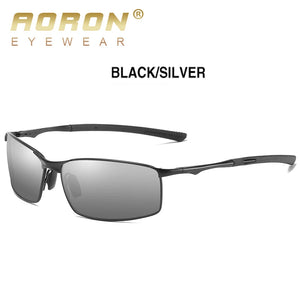 Aoron Polarized Sunglasses Mens/Women Driving Mirror Sun Glasses Metal Frame Goggles UV400 Anti-Glare Sunglasses