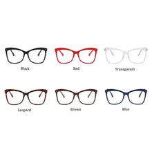 Load image into Gallery viewer, Big Frame Glasses For Women Oversized TR90 Anti Blue Light Blocking Eyeglasses Ladies Transparent Optical Spectacle