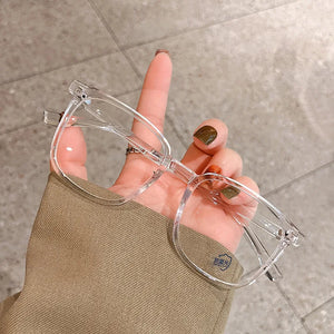 Blue Light Blocking Frame Glassess Men Women Square Shape Style Women's Glasses Frame Rivets Decoration Eye Glasses