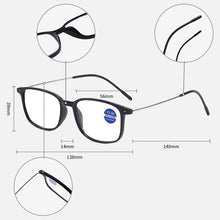 Carica l&#39;immagine nel visualizzatore di Gallery, Blue Light Reading Glasses Men Women Vintage HD Hyperopia Eyewear Full Square Frame Ultralight Computer Eye Glasses +1.0 To +4.0