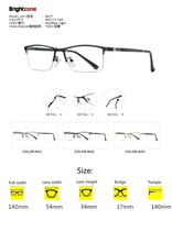 Load image into Gallery viewer, Brightzone Anti Blue Light Computer Glasses Anti Eye Eyestrain Clear Lens TR90 Metal Frame for Men Women light Blocking Eyewear