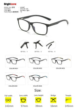 Load image into Gallery viewer, Brightzone Anti Blue Light Computer Glasses Anti Eye Eyestrain Clear Lens TR90 Metal Frame for Men Women light Blocking Eyewear