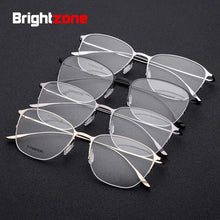 Load image into Gallery viewer, Brightzone Men Women Titanium Alloy Square Glasses Frame Exquisite Gold Wire Spectacle Frame Match Myopia Optics Eyeball