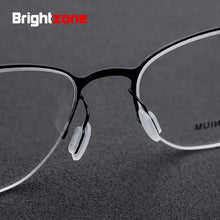 Load image into Gallery viewer, Brightzone Men Women Titanium Alloy Square Glasses Frame Exquisite Gold Wire Spectacle Frame Match Myopia Optics Eyeball