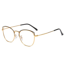 Load image into Gallery viewer, Cat Eyes Blue Ray Blocking Metal Glasses Men Women Anti Blue Light Computer Goggles Myopia Prescription Vintage Glass Frames