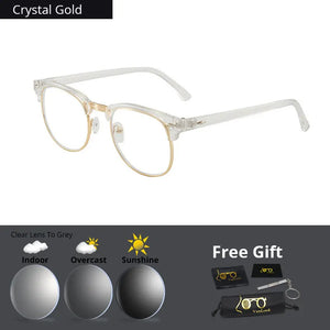 Chameleon Glasses For Myopia Anti Blue Ray Glare for Men Women Shortsighted Square Optical Spectacles Frames Prescription Frame