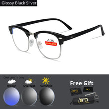 Load image into Gallery viewer, Chameleon Glasses For Myopia Anti Blue Ray Glare for Men Women Shortsighted Square Optical Spectacles Frames Prescription Frame