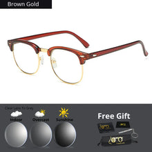 Load image into Gallery viewer, Chameleon Glasses For Myopia Anti Blue Ray Glare for Men Women Shortsighted Square Optical Spectacles Frames Prescription Frame