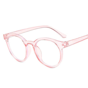 DYTYMJ Kid Glasses Frame Round Eye Glasses Anti-blue Light Glasses for Kids Student Eyeglasses Child Goggle Cute Pink Espejuelos