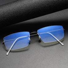 Carica l&#39;immagine nel visualizzatore di Gallery, Denmark Brand Screwless Glasses Frame Titanium Rimless Men Ultralight Prescription Eyeglasses Women Optical Blue Light Eyewear