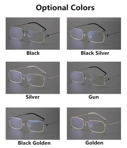 Denmark Brand Screwless Pure Titanium Glasses Frame Men Square Ultralight Prescription Eyeglasses Women Optical Myopia Eyewear