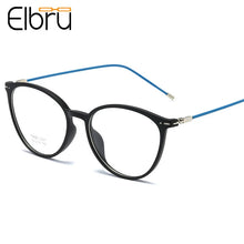 Carica l&#39;immagine nel visualizzatore di Gallery, Elbru Ultralight Cat Eye Myopia Glasses Women&amp;Men TR90 Transparent Frame Finished Nearsighted Goggles Diopter -0.5~6.0