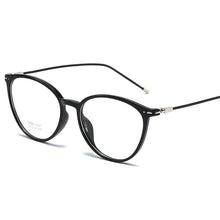 Carica l&#39;immagine nel visualizzatore di Gallery, Elbru Ultralight Cat Eye Myopia Glasses Women&amp;Men TR90 Transparent Frame Finished Nearsighted Goggles Diopter -0.5~6.0