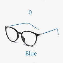 Carica l&#39;immagine nel visualizzatore di Gallery, Elbru Ultralight Cat Eye Myopia Glasses Women&amp;Men TR90 Transparent Frame Finished Nearsighted Goggles Diopter -0.5~6.0