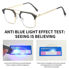 Carica l&#39;immagine nel visualizzatore di Gallery, Eye Protection Anti-Blue Light Glasses Portable Blue Ray Blocking Metal Computer Goggles Ultralight Frame Eyewear Men Women