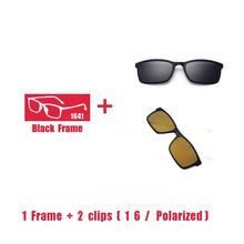 Carica l&#39;immagine nel visualizzatore di Gallery, Eyeglasses Brand designer Polarized Magnet Clip glasses frame men women Myopia Prescription Glasses Optical sunglasses Eyewear