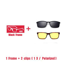 Carica l&#39;immagine nel visualizzatore di Gallery, Eyeglasses Brand designer Polarized Magnet Clip glasses frame men women Myopia Prescription Glasses Optical sunglasses Eyewear