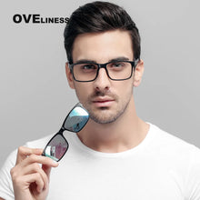 Carica l&#39;immagine nel visualizzatore di Gallery, Eyeglasses Brand designer Polarized Magnet Clip glasses frame men women Myopia Prescription Glasses Optical sunglasses Eyewear