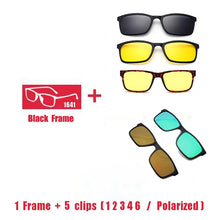 Carica l&#39;immagine nel visualizzatore di Gallery, Eyeglasses Brand designer Polarized Magnet Clip glasses frame men women Myopia Prescription Glasses Optical sunglasses Eyewear