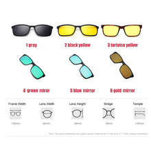 Load image into Gallery viewer, Eyeglasses Brand designer Polarized Magnet Clip glasses frame men women Myopia Prescription Glasses Optical sunglasses Eyewear