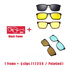 Carica l&#39;immagine nel visualizzatore di Gallery, Eyeglasses Brand designer Polarized Magnet Clip glasses frame men women Myopia Prescription Glasses Optical sunglasses Eyewear